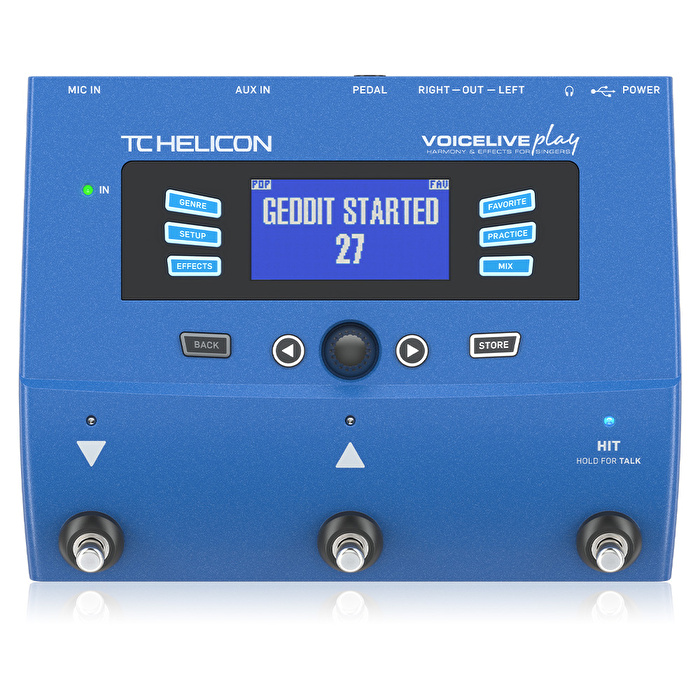 TC Helicon VOICELIVE PLAY 3-Button Vocal Effects Stompbox with Looping